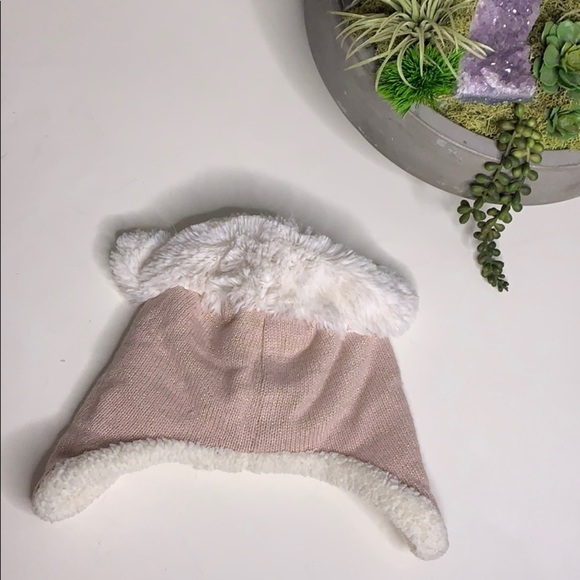Capelli New York fuzzy lamb ear metallic ear flap hat one size - Picture 5 of 6